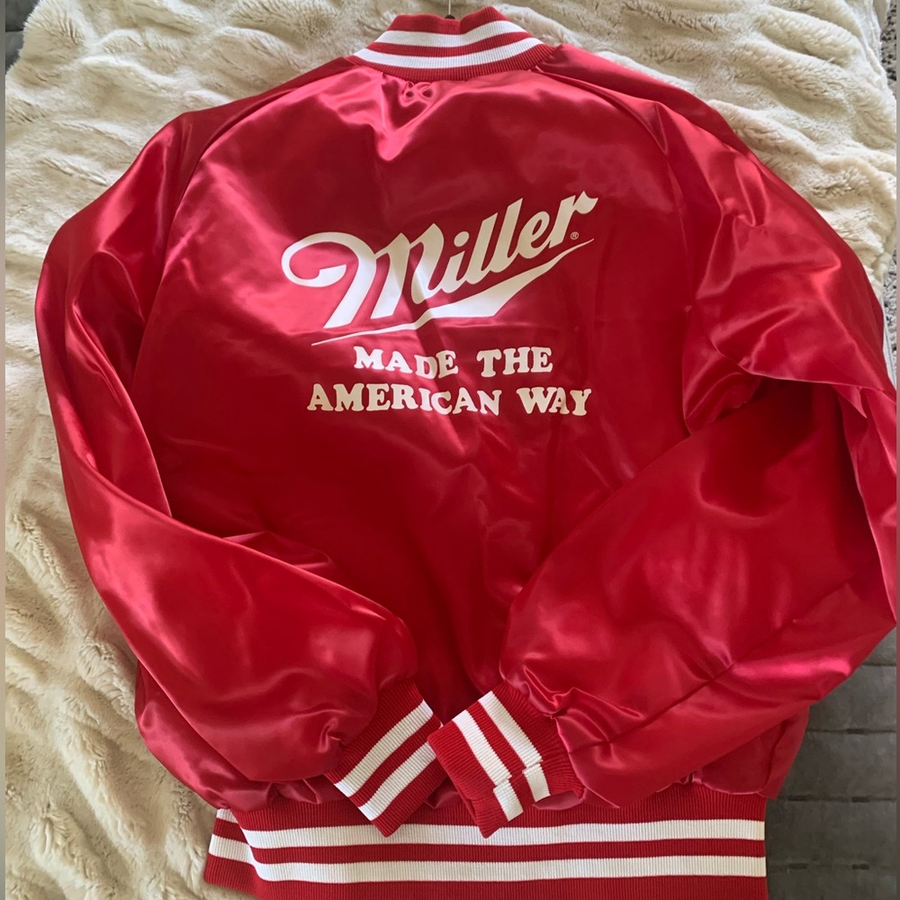 Vintage Miller Lite Bomber Jacket